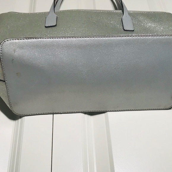 Kate Spade Silver Glitter Tote - Picture 4 of 5